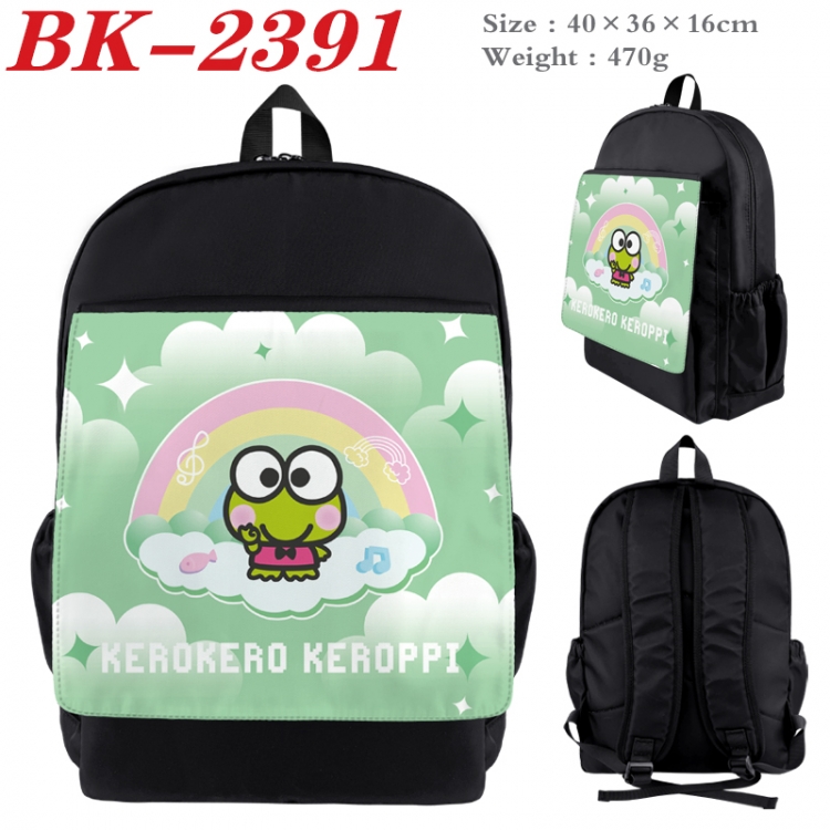 sanrio Waterproof nylon canvas flip color picture backpack 40X36X16CM  BK-2391