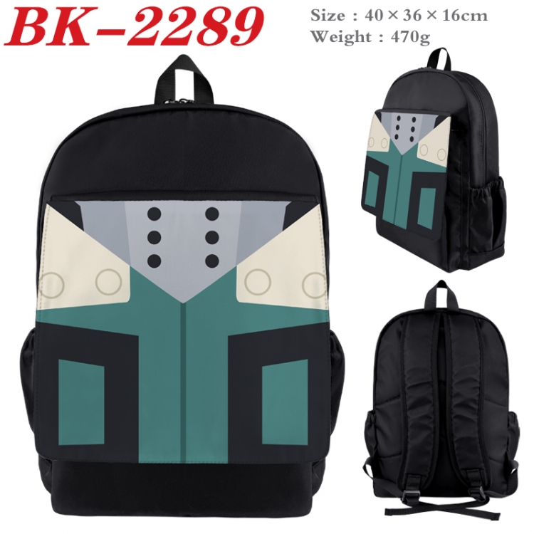 My Hero Academia Waterproof nylon canvas flip color picture backpack 40X36X16CM  BK-2289