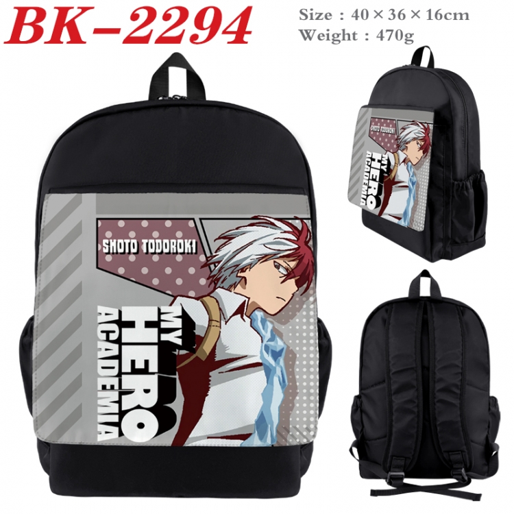 My Hero Academia Waterproof nylon canvas flip color picture backpack 40X36X16CM BK-2294