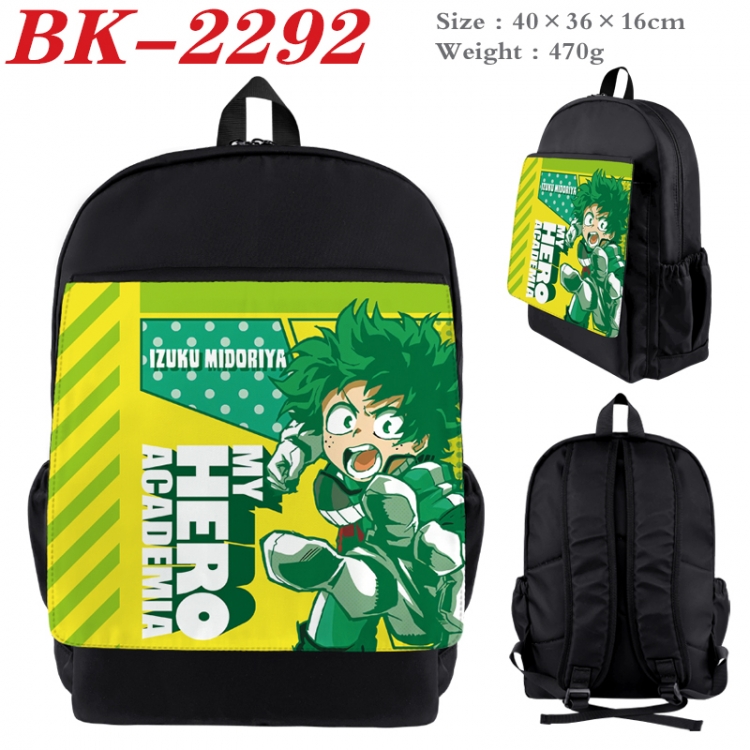 My Hero Academia Waterproof nylon canvas flip color picture backpack 40X36X16CM  BK-2292