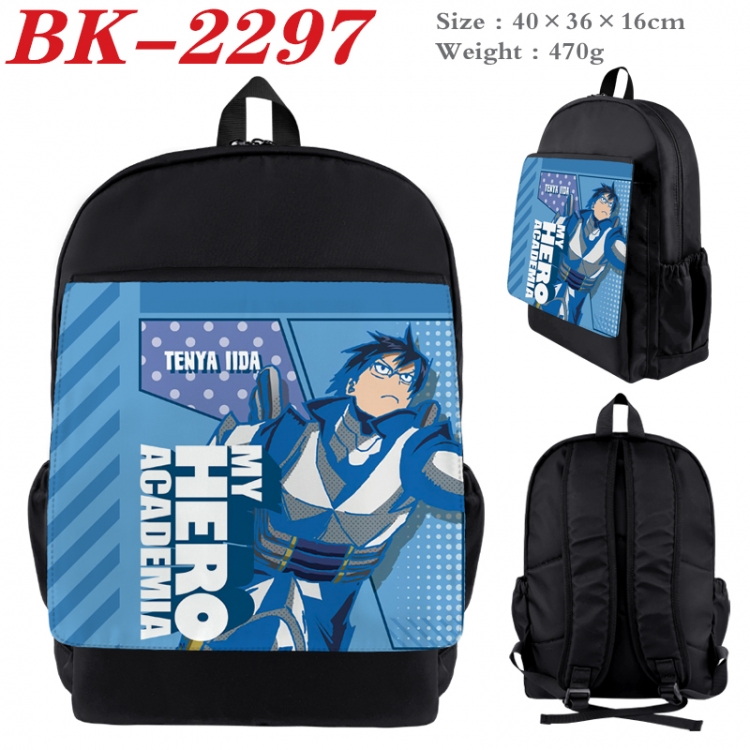 My Hero Academia Waterproof nylon canvas flip color picture backpack 40X36X16CM  BK-2297