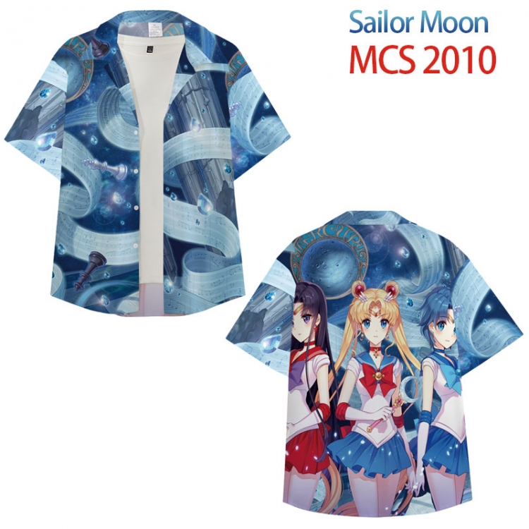 sailormoon Anime peripheral full color short-sleeved shirt from XS to 4XL MCS-2010-3