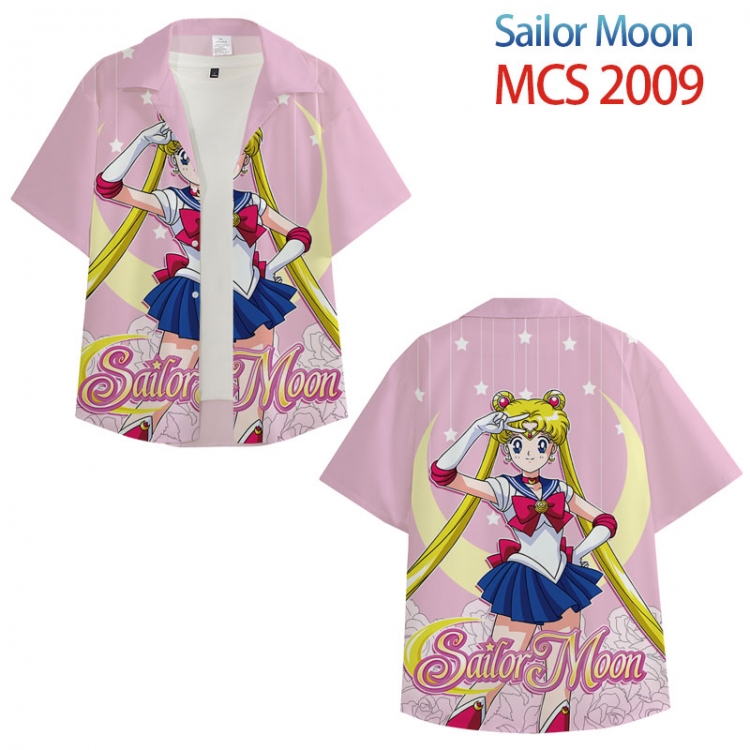 sailormoon Anime peripheral full color short-sleeved shirt from XS to 4XL MCS-2009-3