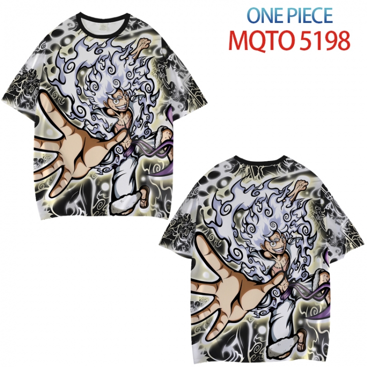 One Piece Full color printed short sleeve T-shirt from XXS to 4XL  MQTO 5198