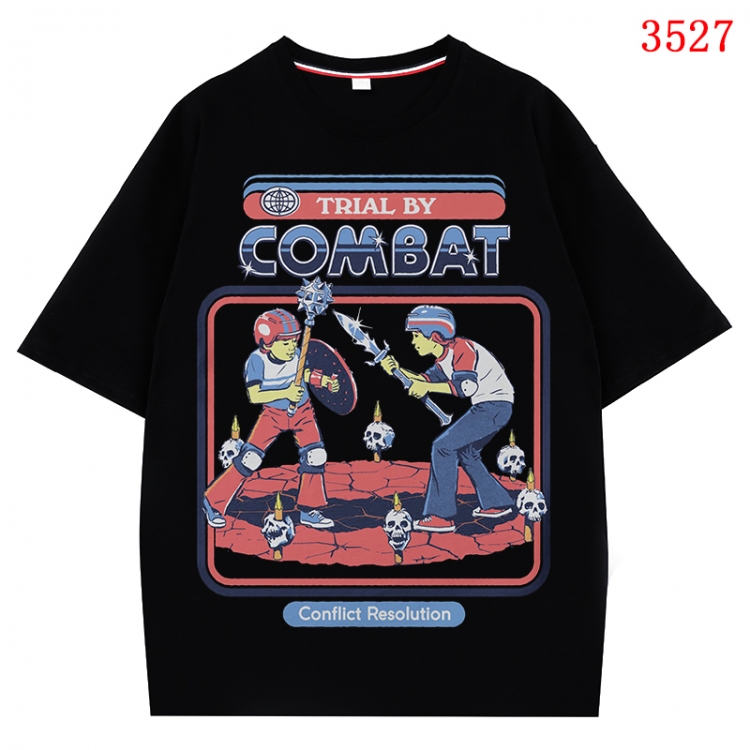 Evil illustration Anime Cotton Short Sleeve T-shirt from S to 4XL CMY-3527-2