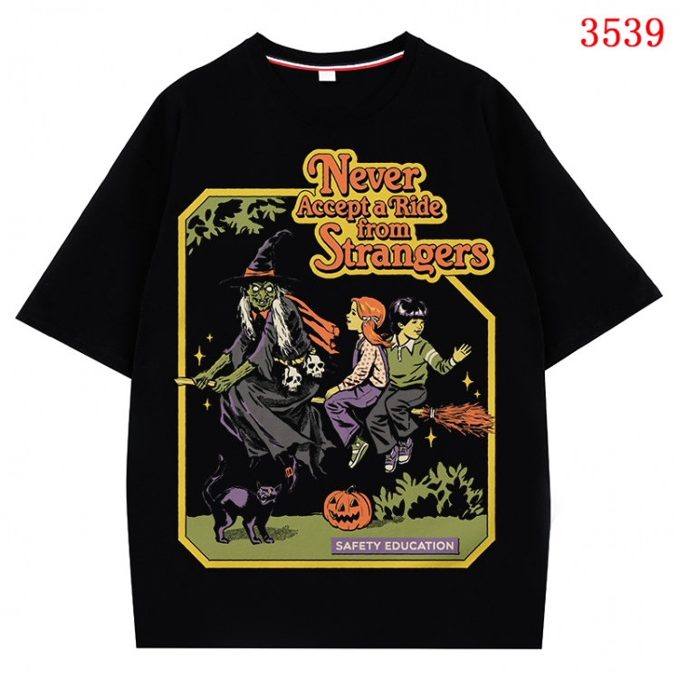 Evil illustration Anime Cotton Short Sleeve T-shirt from S to 4XL CMY-3539-2