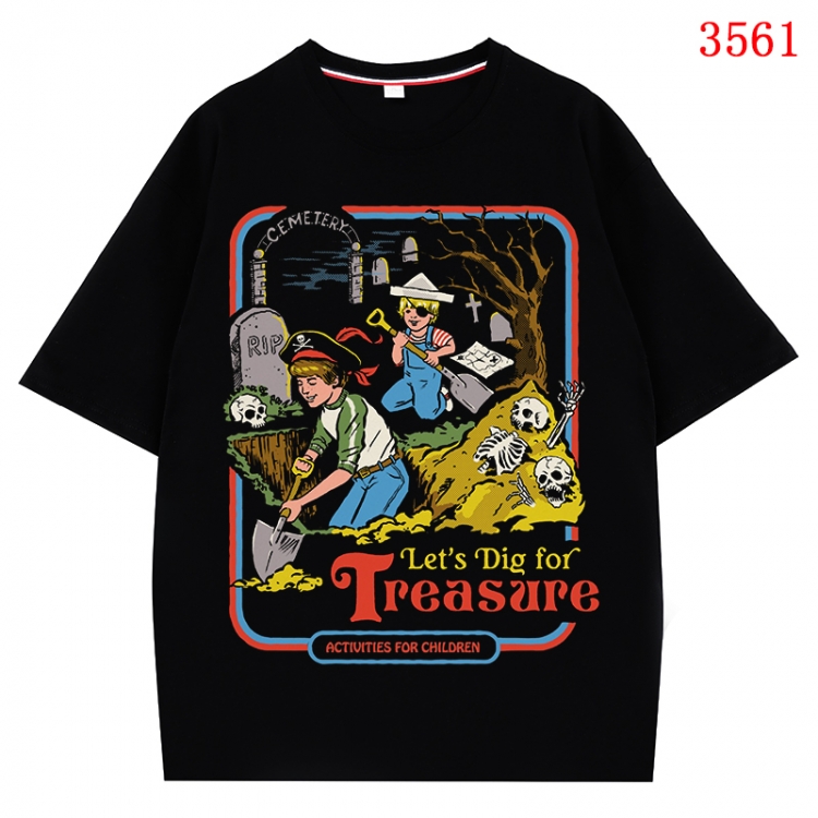 Evil illustration Anime Cotton Short Sleeve T-shirt from S to 4XL CMY-3561-2