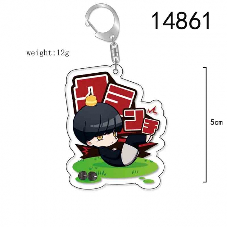 Mashle: Magic and Muscles Anime Acrylic Keychain Charm price for 5 pcs 14861