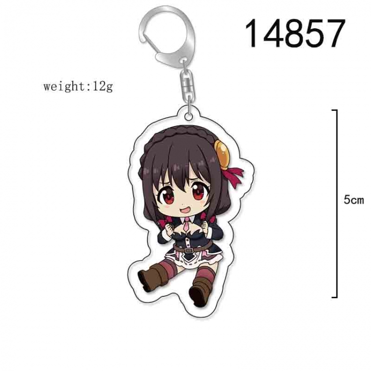 Kono Subarashii Sekai ni Shukufuku wo! Anime Acrylic Keychain Charm price for 5 pcs 14857