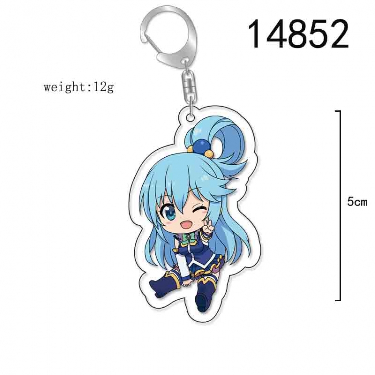 Kono Subarashii Sekai ni Shukufuku wo! Anime Acrylic Keychain Charm price for 5 pcs 14852