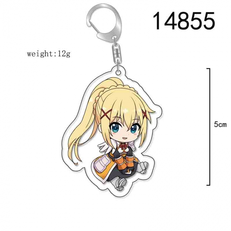 Kono Subarashii Sekai ni Shukufuku wo! Anime Acrylic Keychain Charm price for 5 pcs 14855