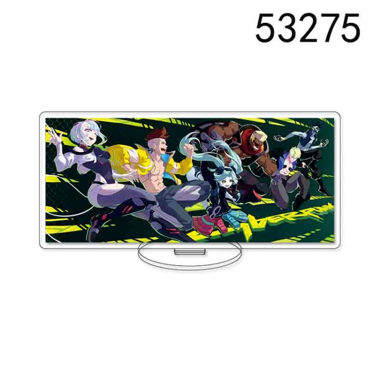 Cyberpunk Anime characters acrylic Standing Plates Keychain 15CM 53275