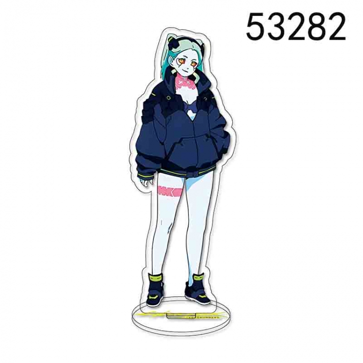 Cyberpunk Anime characters acrylic Standing Plates Keychain 15CM 53282