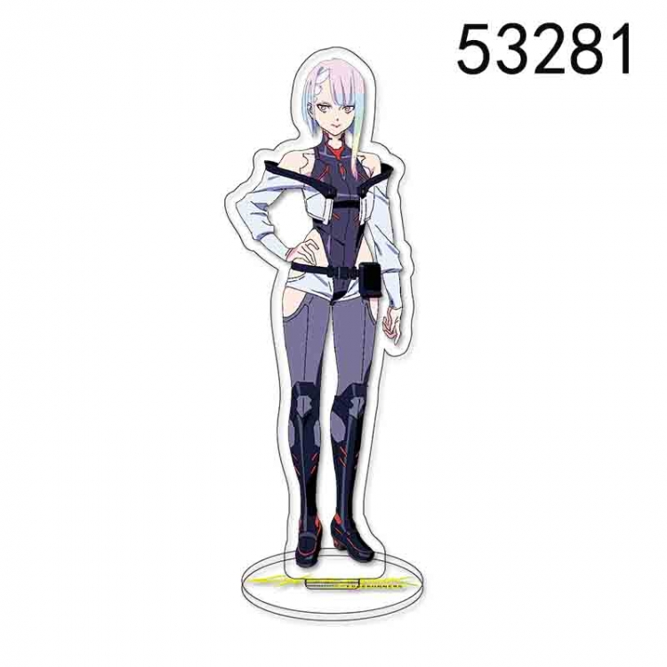 Cyberpunk Anime characters acrylic Standing Plates Keychain 15CM 53281