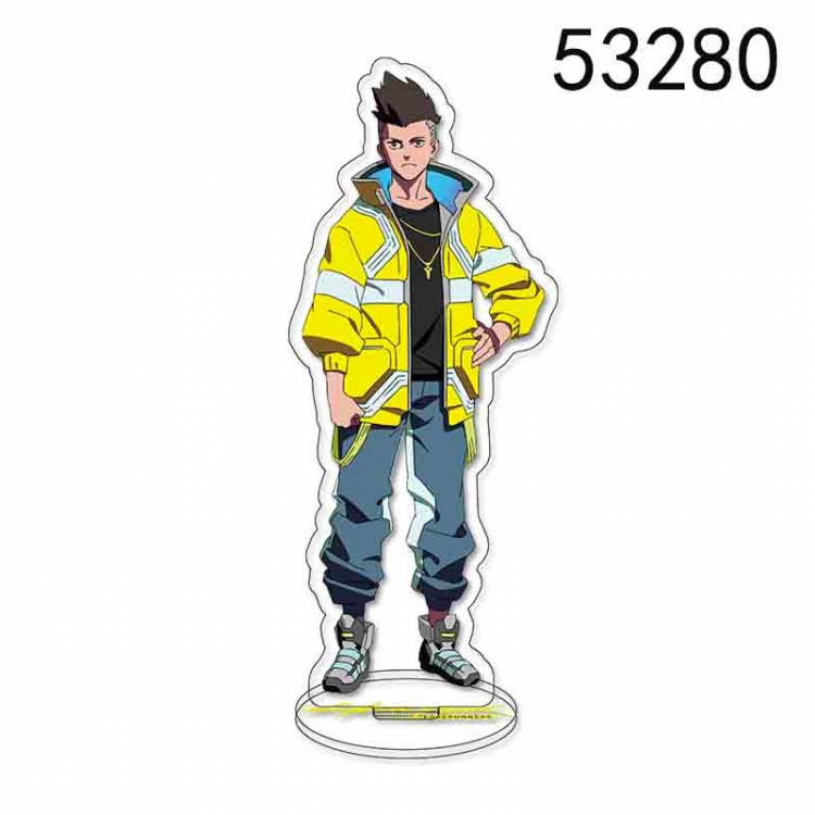 Cyberpunk Anime characters acrylic Standing Plates Keychain 15CM 53280