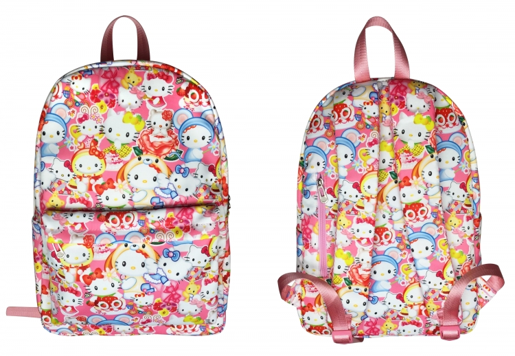 Hello Kitty Anime Peripheral Printing Student Backpack School Bag Backpack