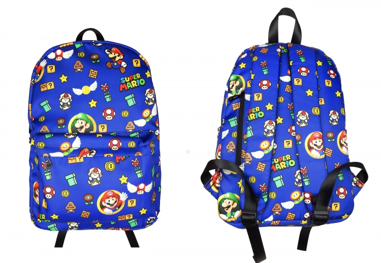 Super Mario Anime Peripheral Printing Student Backpack School Bag Backpack