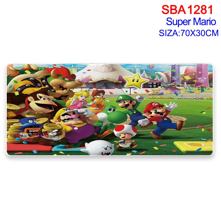 Super Mario Animation peripheral locking mouse pad 70X30cm SBA-1281-2