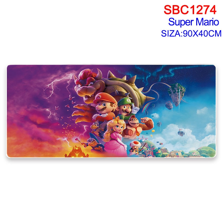 Super Mario Anime peripheral edge lock mouse pad 90X40CM SBC-1274-2