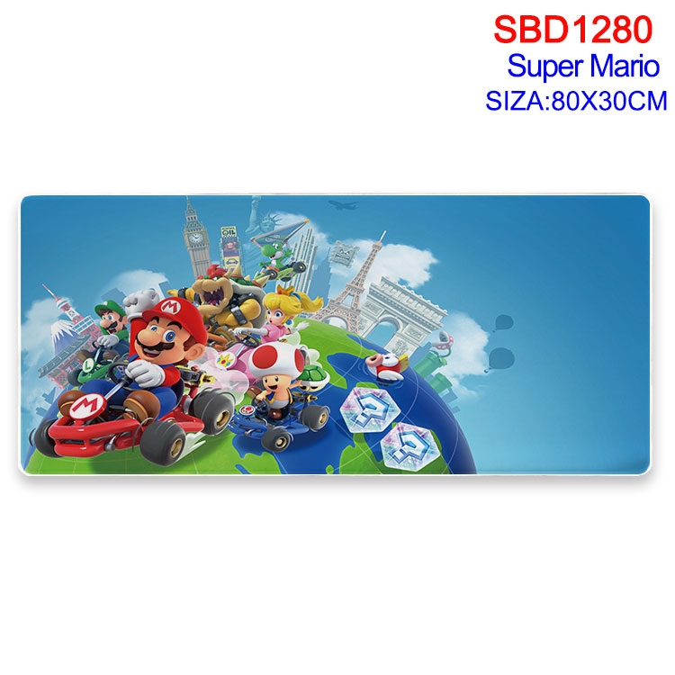 Super Mario  Animation peripheral locking mouse pad 80X30cm SBD-1280-2