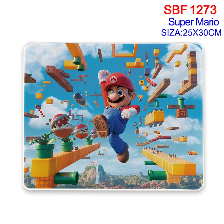 Super Mario Animation peripheral locking mouse pad 25X30CM SBF-1273-2