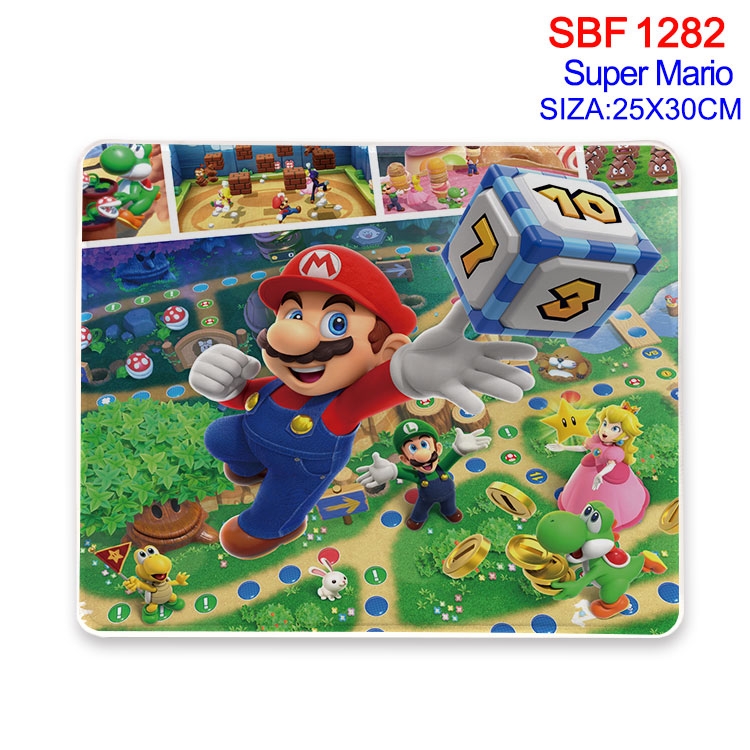Super Mario Animation peripheral locking mouse pad 25X30CM SBF-1282-2
