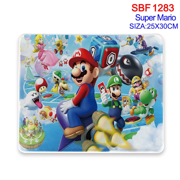 Super Mario Animation peripheral locking mouse pad 25X30CM  SBF-1283-2