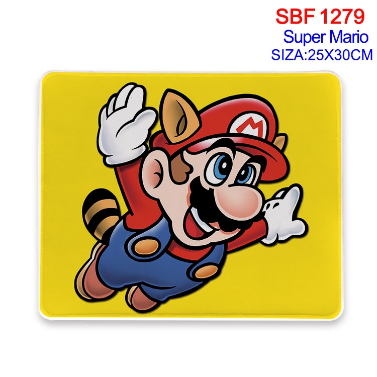 Super Mario Animation peripheral locking mouse pad 25X30CM SBF-1279-2