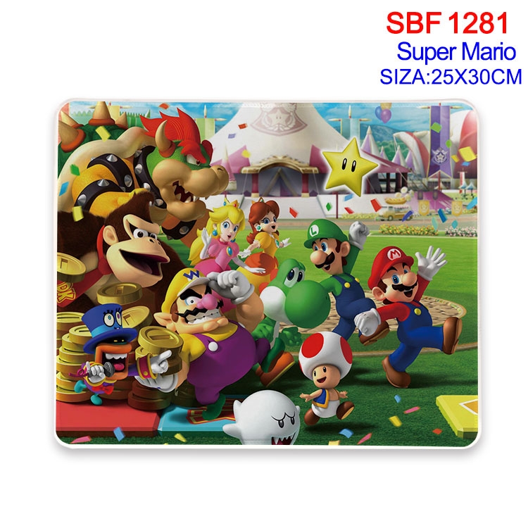 Super Mario Animation peripheral locking mouse pad 25X30CM SBF-1281-2