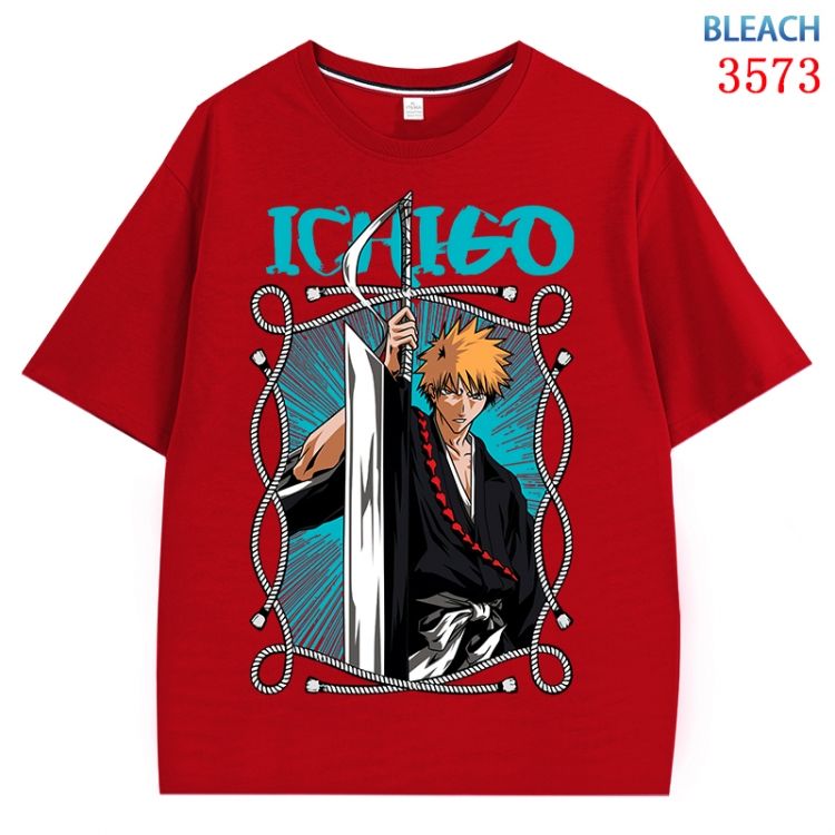 Bleach Anime Pure Cotton Short Sleeve T-shirt Direct Spray Technology from S to 4XL  CMY-3573-3