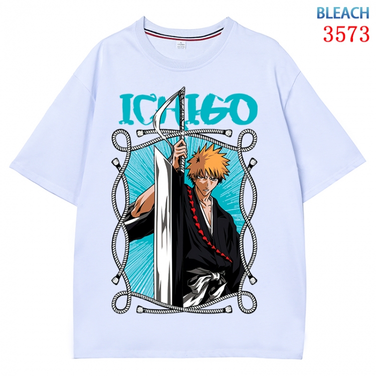 Bleach Anime Pure Cotton Short Sleeve T-shirt Direct Spray Technology from S to 4XL CMY-3573-1