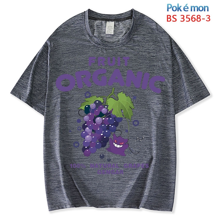 Pokemon  ice silk cotton loose and comfortable T-shirt from XS to 5XL BS-3568-3