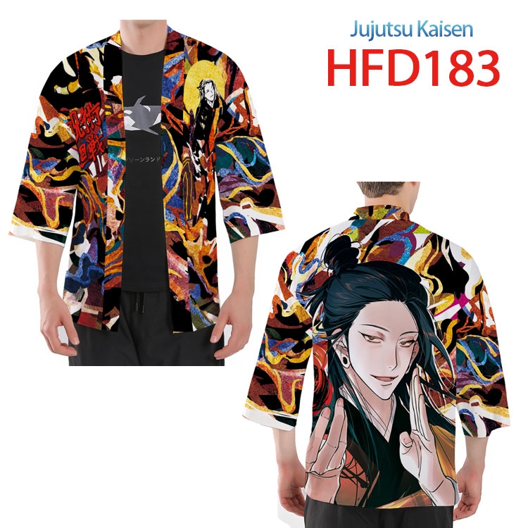 Jujutsu Kaisen  Anime peripheral full-color short kimono from S to 4XL HFD183