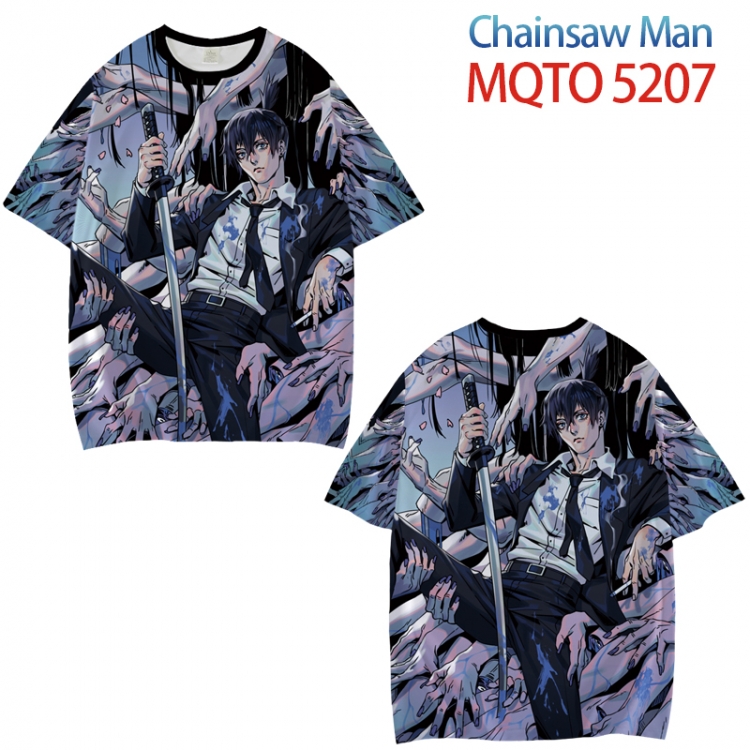 Chainsaw man Full color printed short sleeve T-shirt from XXS to 4XL MQTO5207