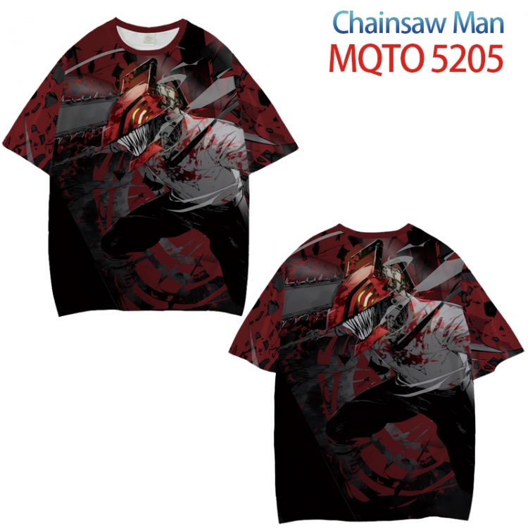 Chainsaw man Full color printed short sleeve T-shirt from XXS to 4XL MQTO5205