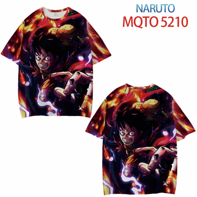 Naruto Full color printed short sleeve T-shirt from XXS to 4XL MQTO5210