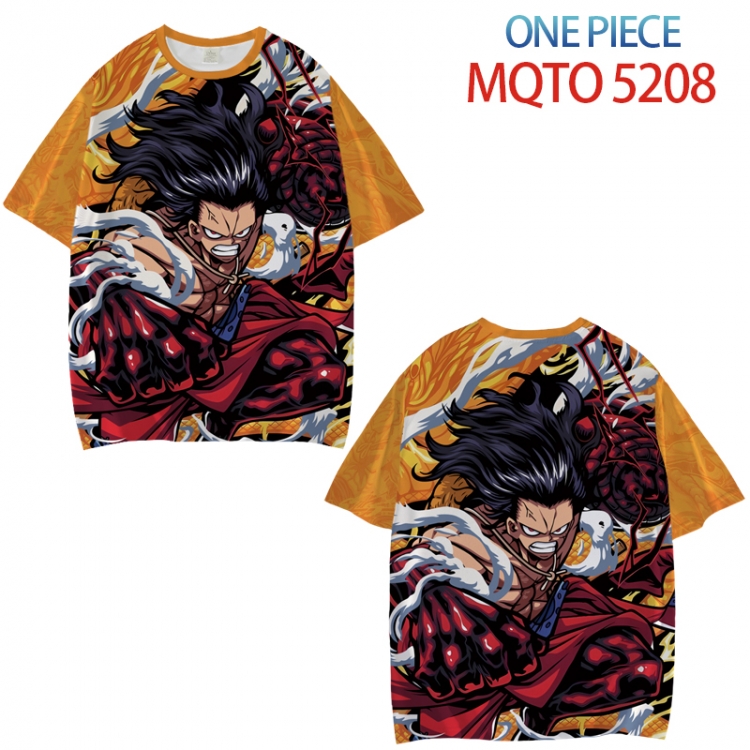 One Piece Full color printed short sleeve T-shirt from XXS to 4XL MQTO5208