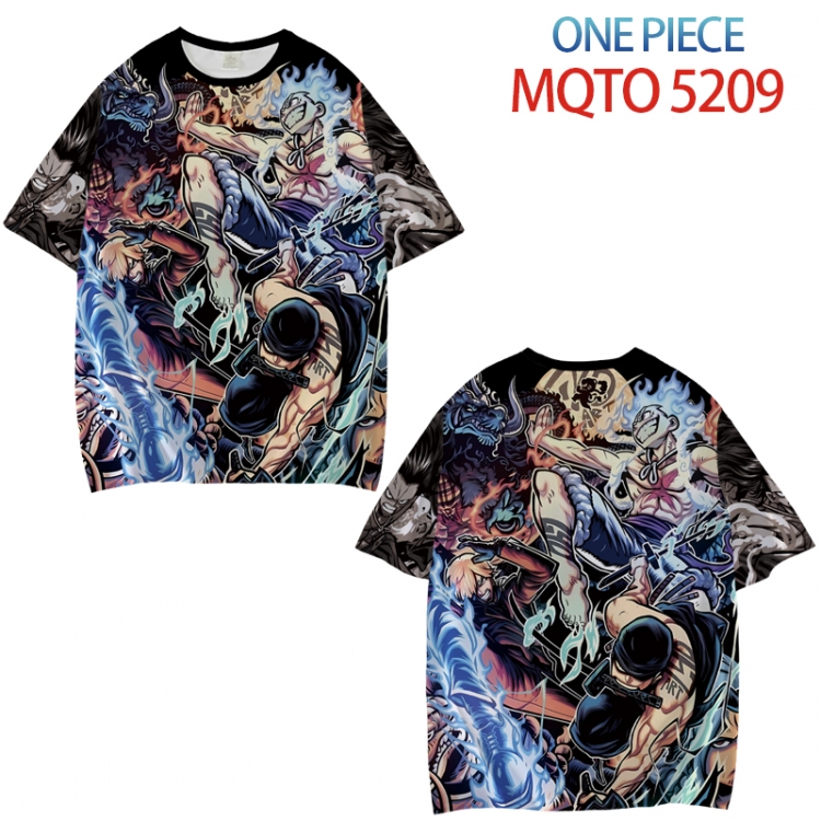 One Piece Full color printed short sleeve T-shirt from XXS to 4XL MQTO5209