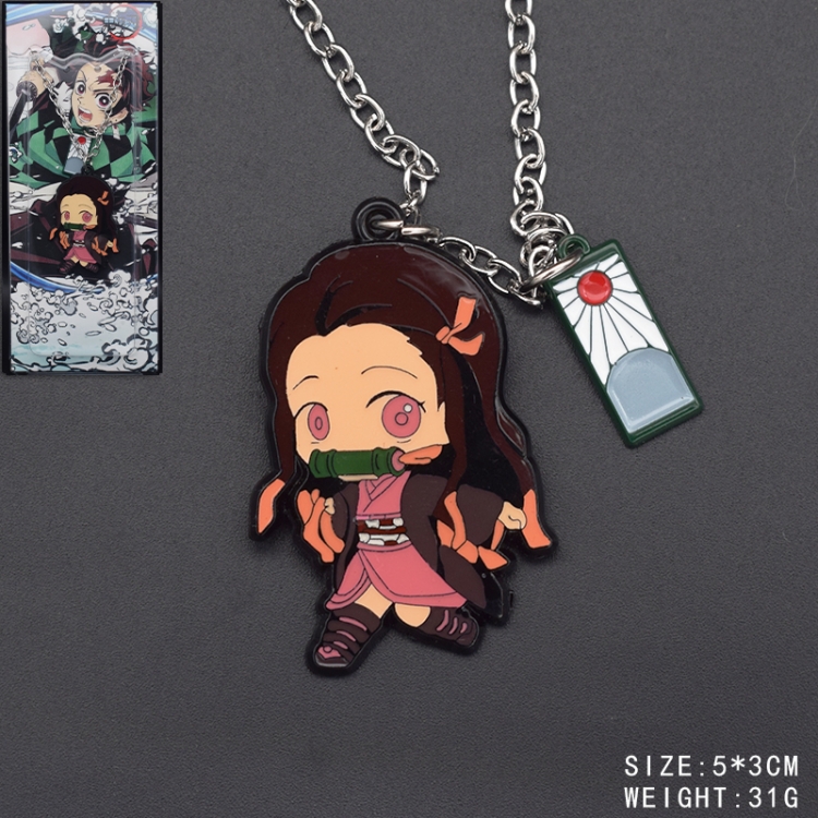 Demon Slayer Kimets Anime peripheral metal keychain pendant