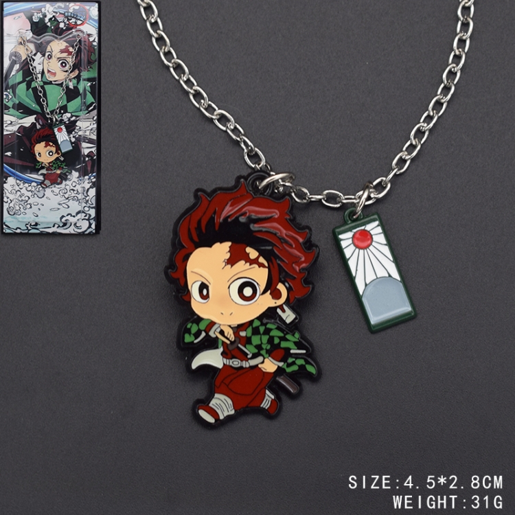 Demon Slayer Kimets Anime peripheral metal keychain pendant