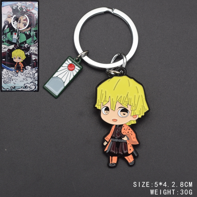 Demon Slayer Kimets Anime peripheral metal keychain pendant