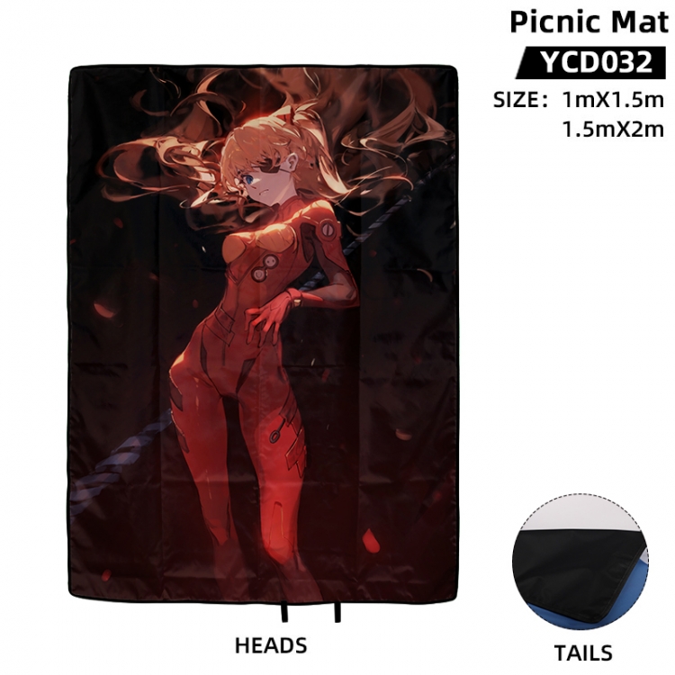 EVA Anime surrounding picnic mat 100X150cm supports customization with a single image YCD032