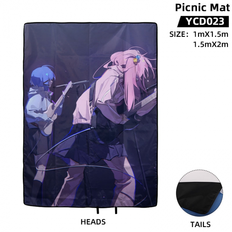 BOCCHI THE ROCK!  Anime surrounding picnic mat 100X150cm supports customization with a single image YCD023