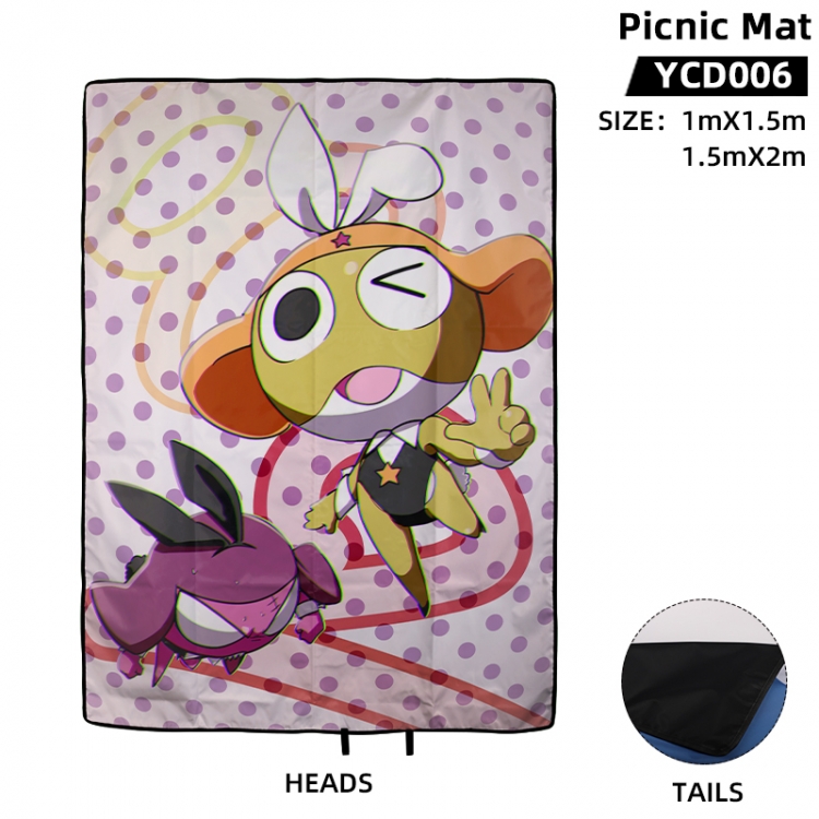 Anime surrounding picnic mat 100X150cm supports customization with a single image YCD006