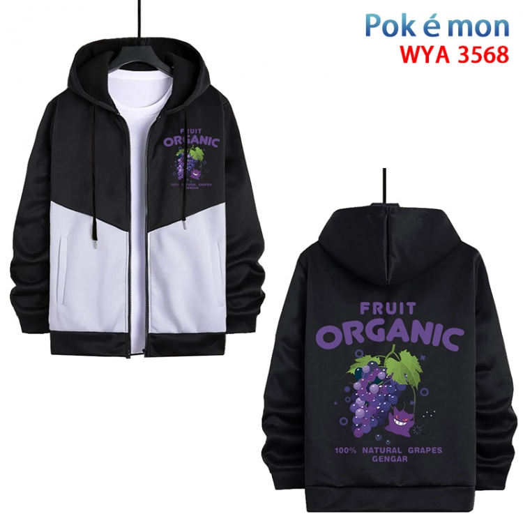 Pokemon Anime cotton zipper patch pocket sweater from S to 3XL  WYA-3568-3