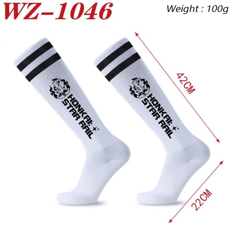 Honkai: Star Rail Embroidered sports football socks Knitted wool socks 42x22cm WZ-1046