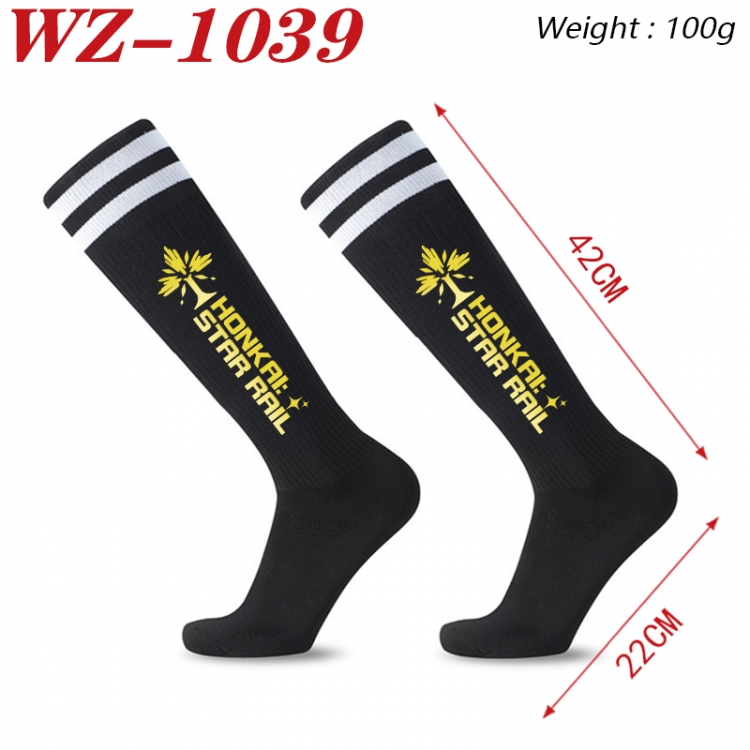 Honkai: Star Rail Embroidered sports football socks Knitted wool socks 42x22cm  WZ-1039