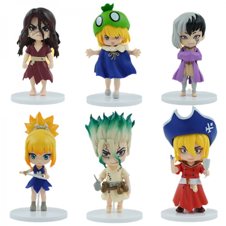 Dr.STONE  Bagged Figure Decoration Model  a set of 6