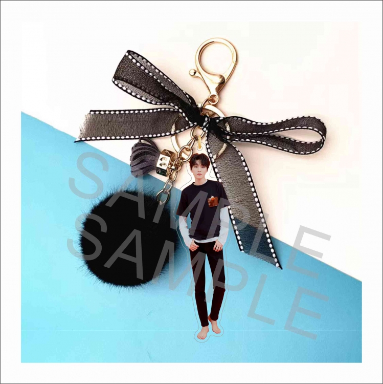 TFBYOS  Bowknot Girl Keychain Bag Pendant price for 5 pcs
