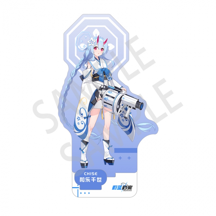 Blue Archive game Anime characters Double Insert Style acrylic Standing Plates Keychain 15m
